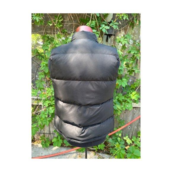 Vintage Polo Ralph Lauren Puffer Vest Black Blue Reversible Snap Closure - Picture 5 of 11